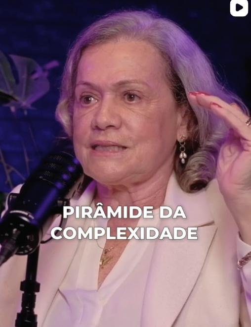 Dra. Míria de Amorim em palestra sobre a pirâmide da complexidade